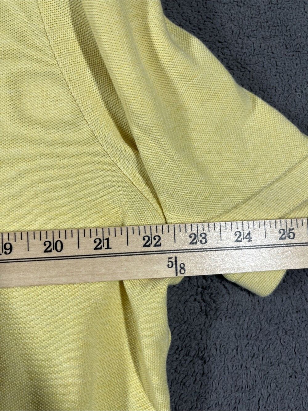 Polo Ralph Lauren Men's Golf Shirt XL Yellow Classic Fit Short Sleeve Textured - Picture 6 of 8
